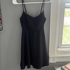 Forever 21 Black Spaghetti Strap Mini Sundress